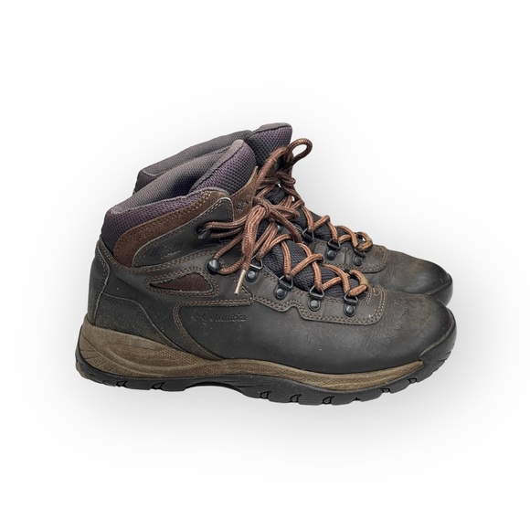 Columbia ⍟ Newton Ridge Plus Waterproof Hiker Hiking Boots ⍟ Brown Purple ⍟ 9M - Picture 2 of 16